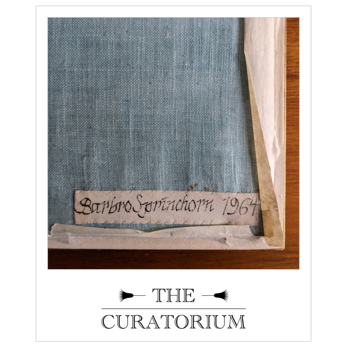 Barbro Sprinchorn, silk and linen tapestry, signed and dated 1964