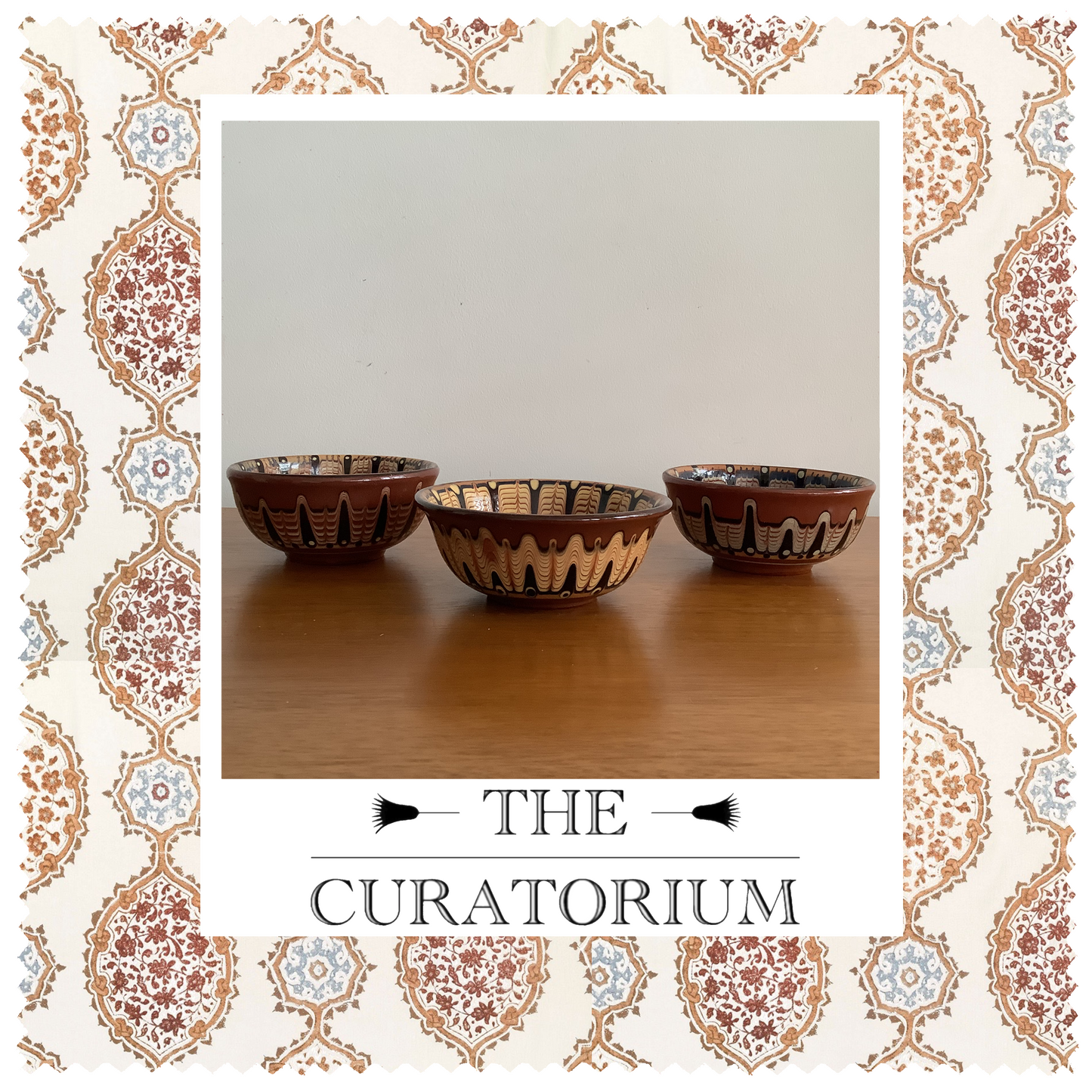 Three Troyan pottery bowls, Bulgaria