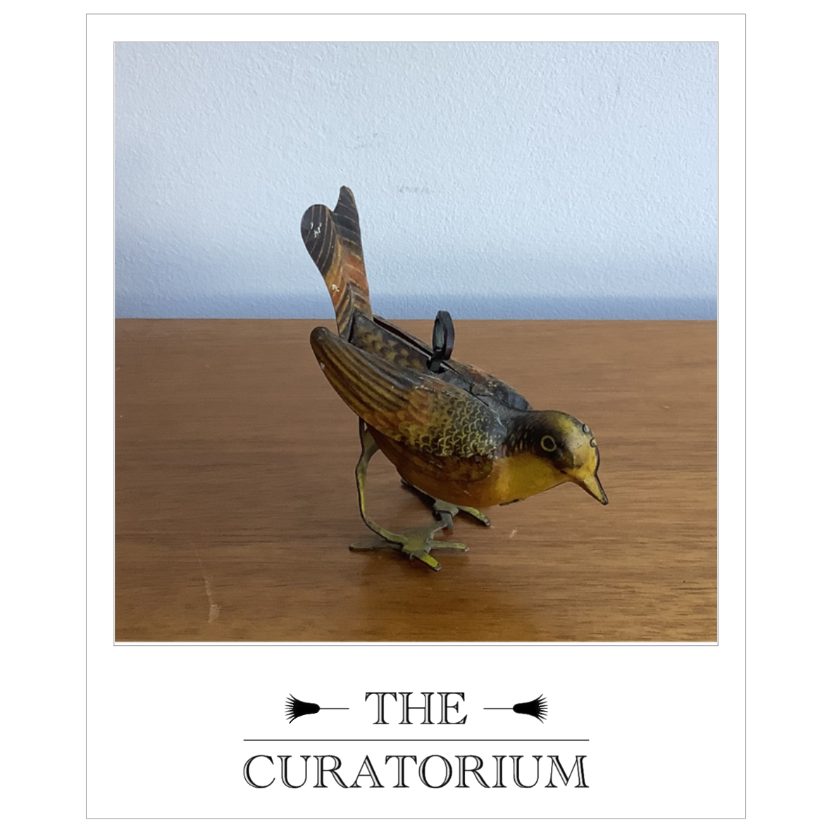 Tin plate wind-up toy bird, early 20th century